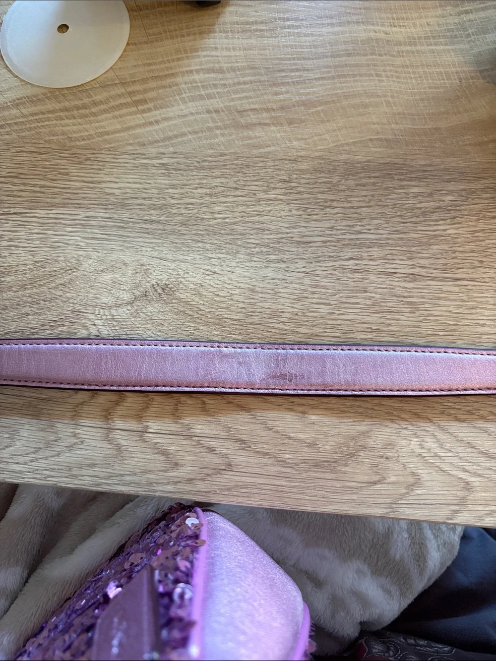 Coach sequin Teri purple bag full size
